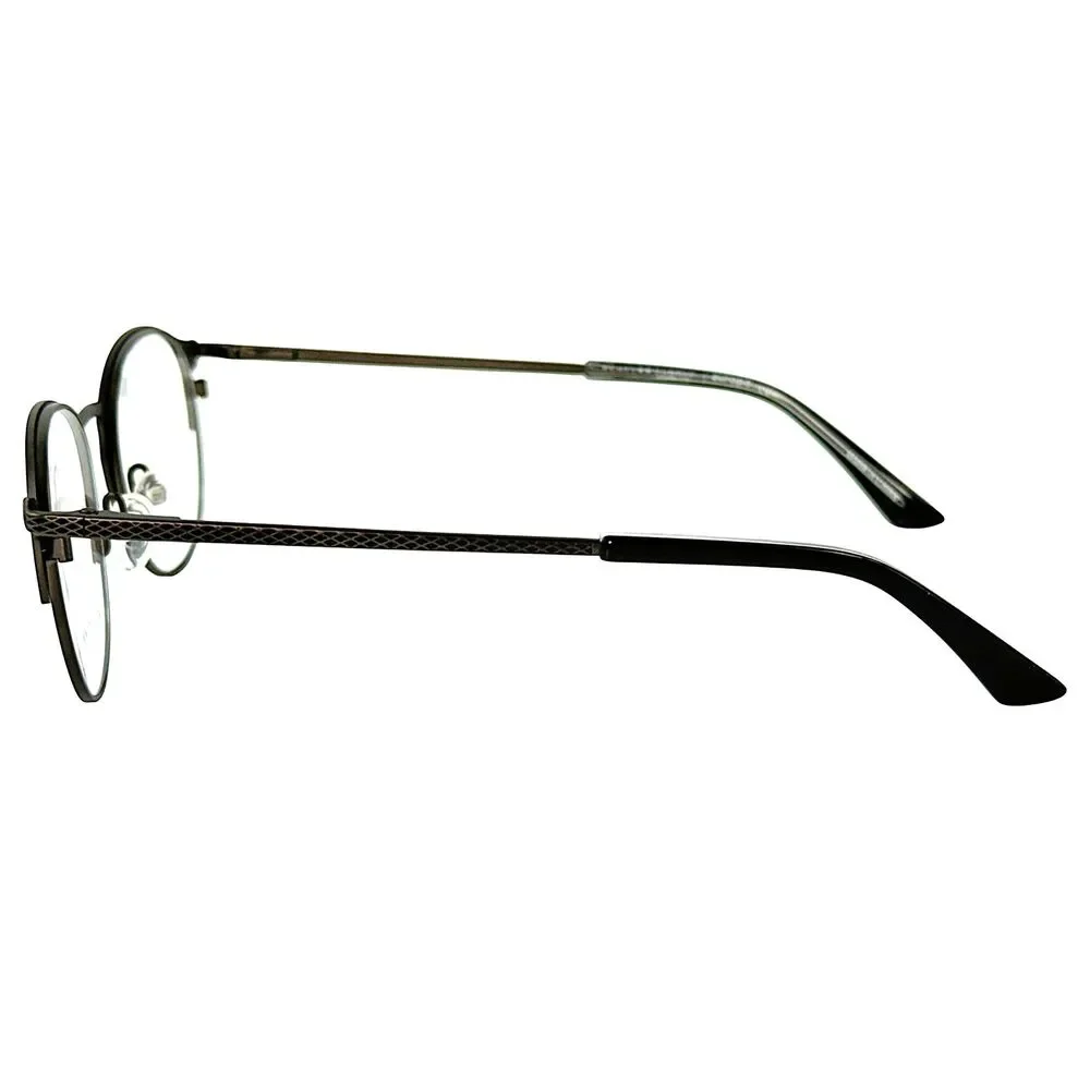 Scott Harris Vintage V48 Unisex Metal Eyeglass Frame C2 Satin Gunmetal 48-19